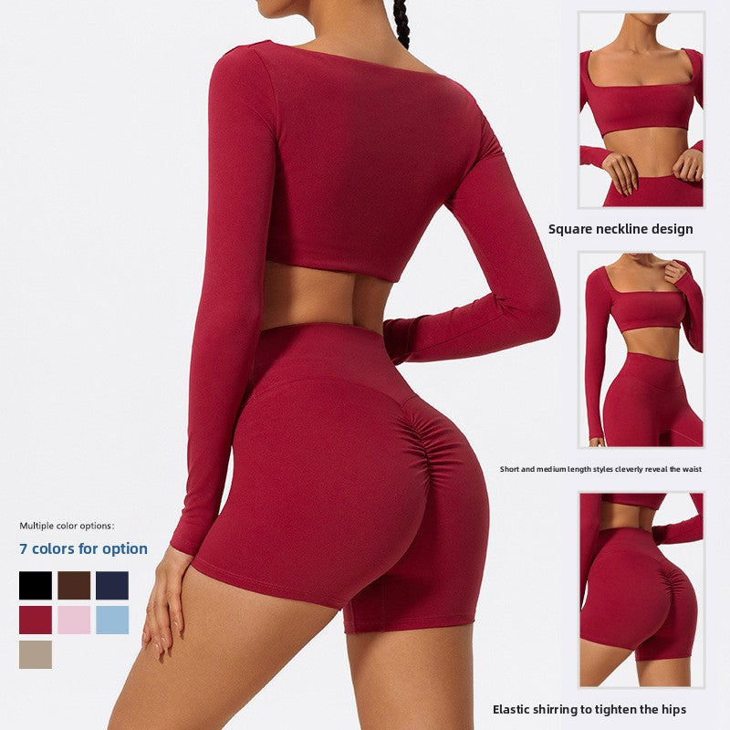 Tight Yoga Suit High-Waisted Quick-Drying Running Sports Fitness Clothing