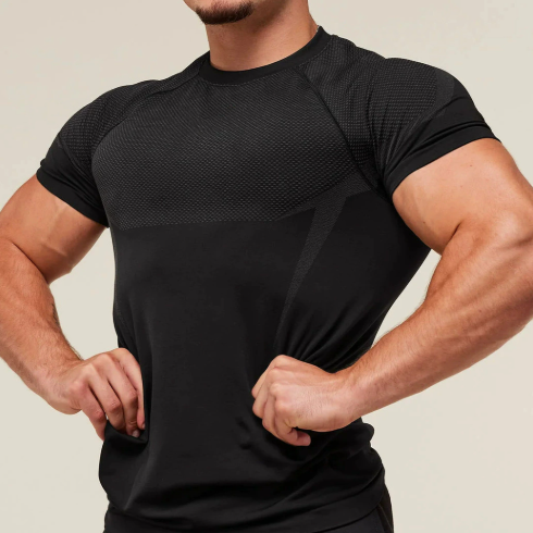 Quick Dry Elastic Fitness Training T-Shirt