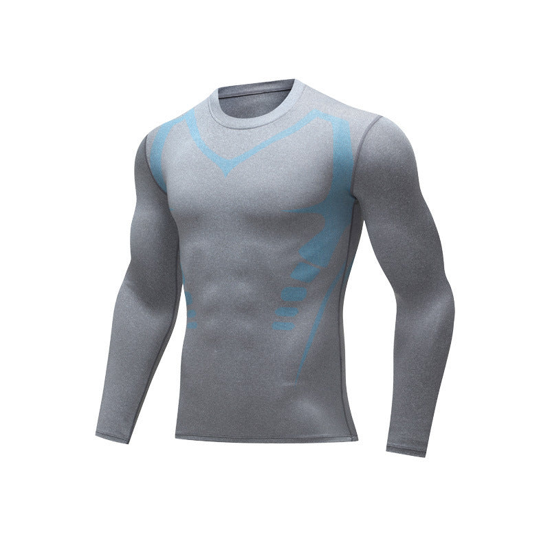 Mens Quick Dry Fitness Long Sleeve Shirt