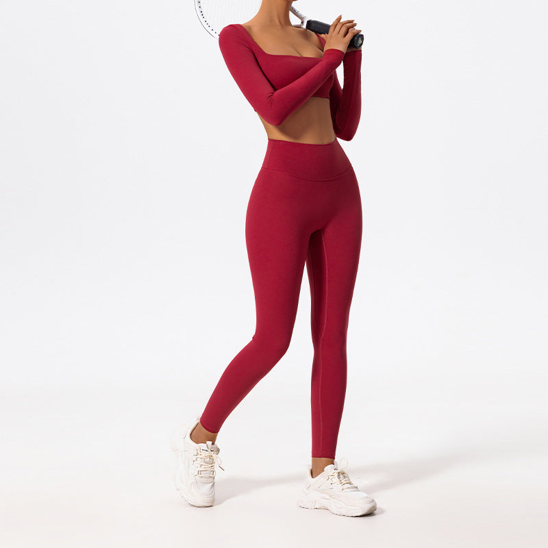 Tight Yoga Suit High-Waisted Quick-Drying Running Sports Fitness Clothing
