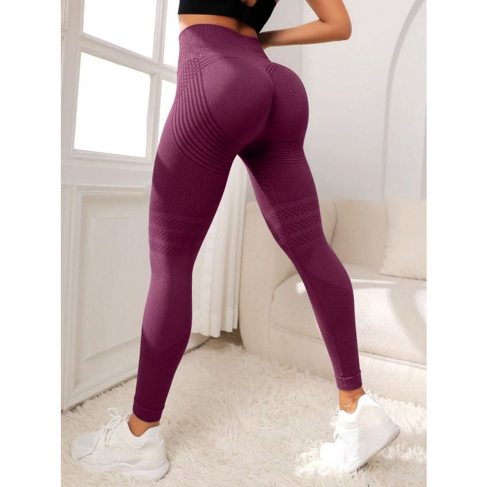 High-Waisted Fitness Yoga Pants with Tummy Control