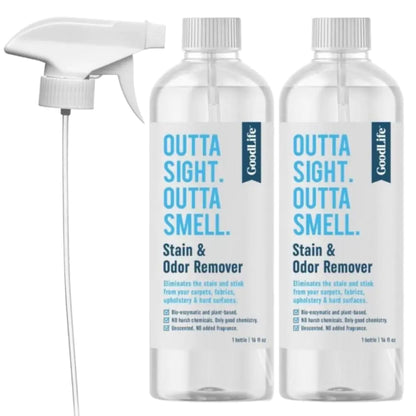 Good Life Pure Stain & Odor Remover - Unscented, Eco-Safe, 2-Pack