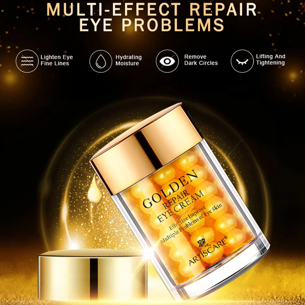 Indulge in Radiance: 24K Gold Serum Set for Ultimate Facial Care - Moisturizing Eye Cream & Face Essence
