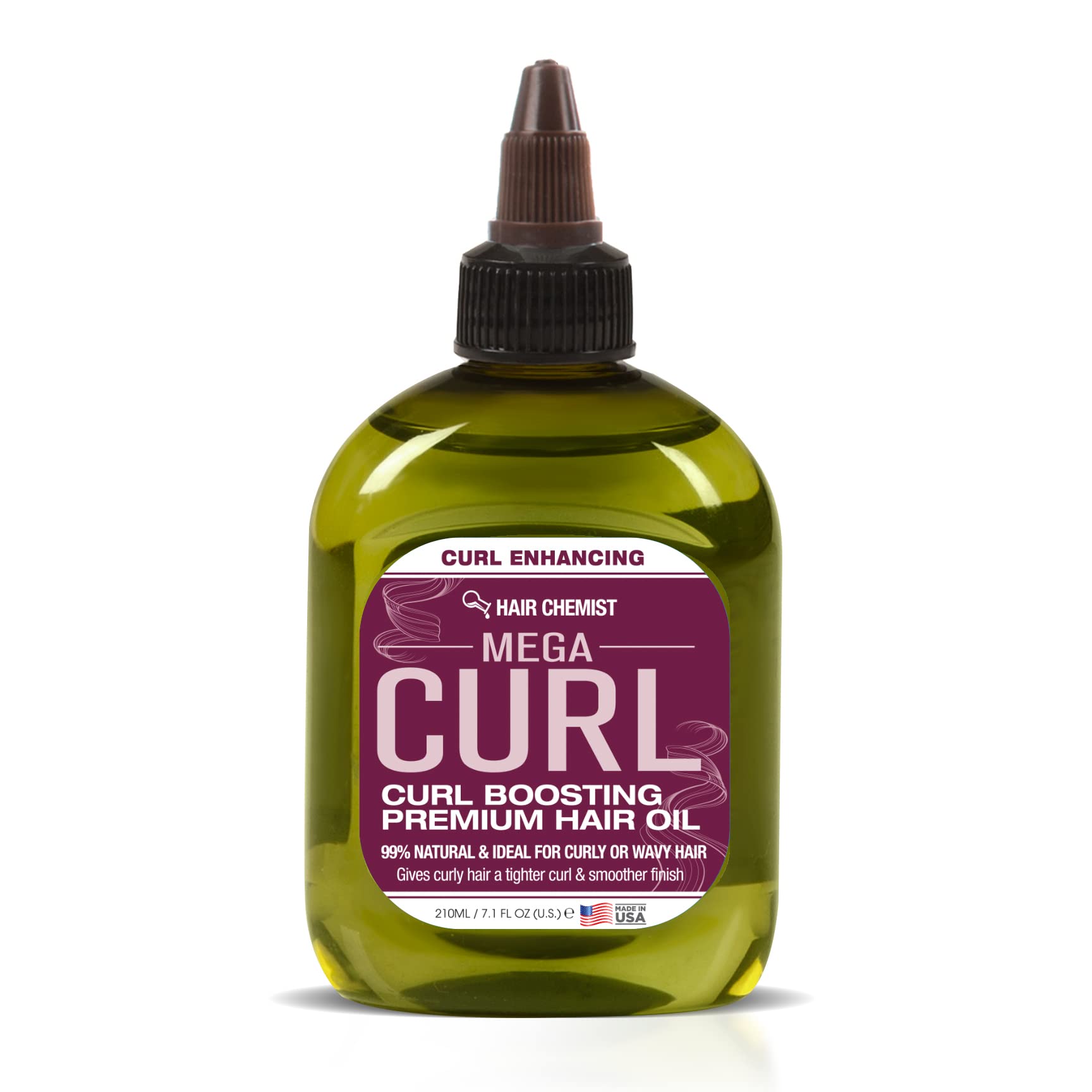 Mega Curl Enhancer Natural Hair Oil 7oz (Best To Curl Hair)