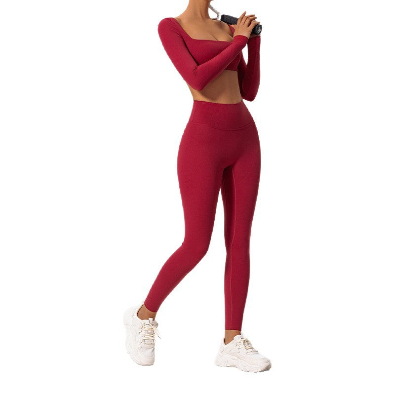 Tight Yoga Suit High-Waisted Quick-Drying Running Sports Fitness Clothing