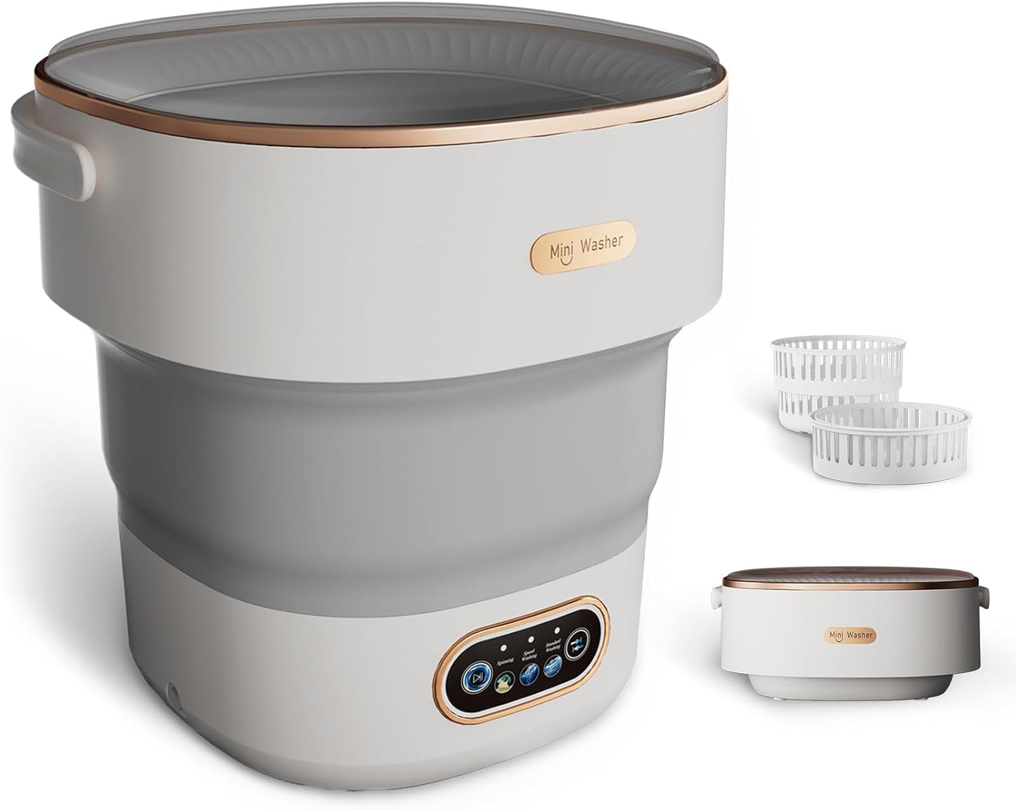 && Promotion Mini Portable Laundry Washer Machine Ideal For Dorm Home And Camping Can Foldable For Small Space