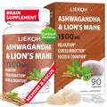 Focus & Memory Booster with Ashwagandha and Lion's Mane (Best For Brain)